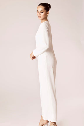 Essential Inner Slip Maxi Dress - White saigonodysseyhotel 