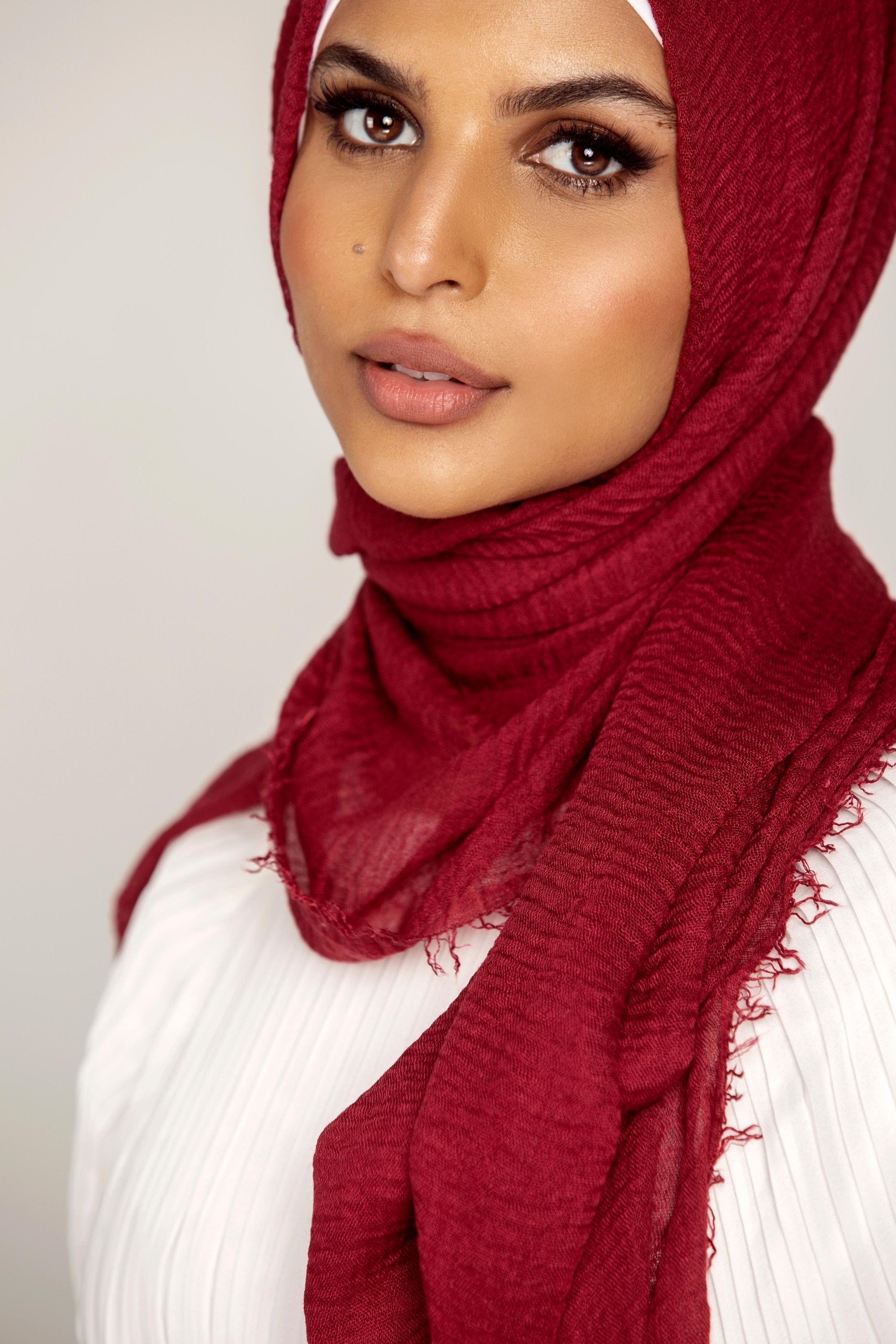 Everyday Crinkle Hijab - Red Rose epschoolboard 