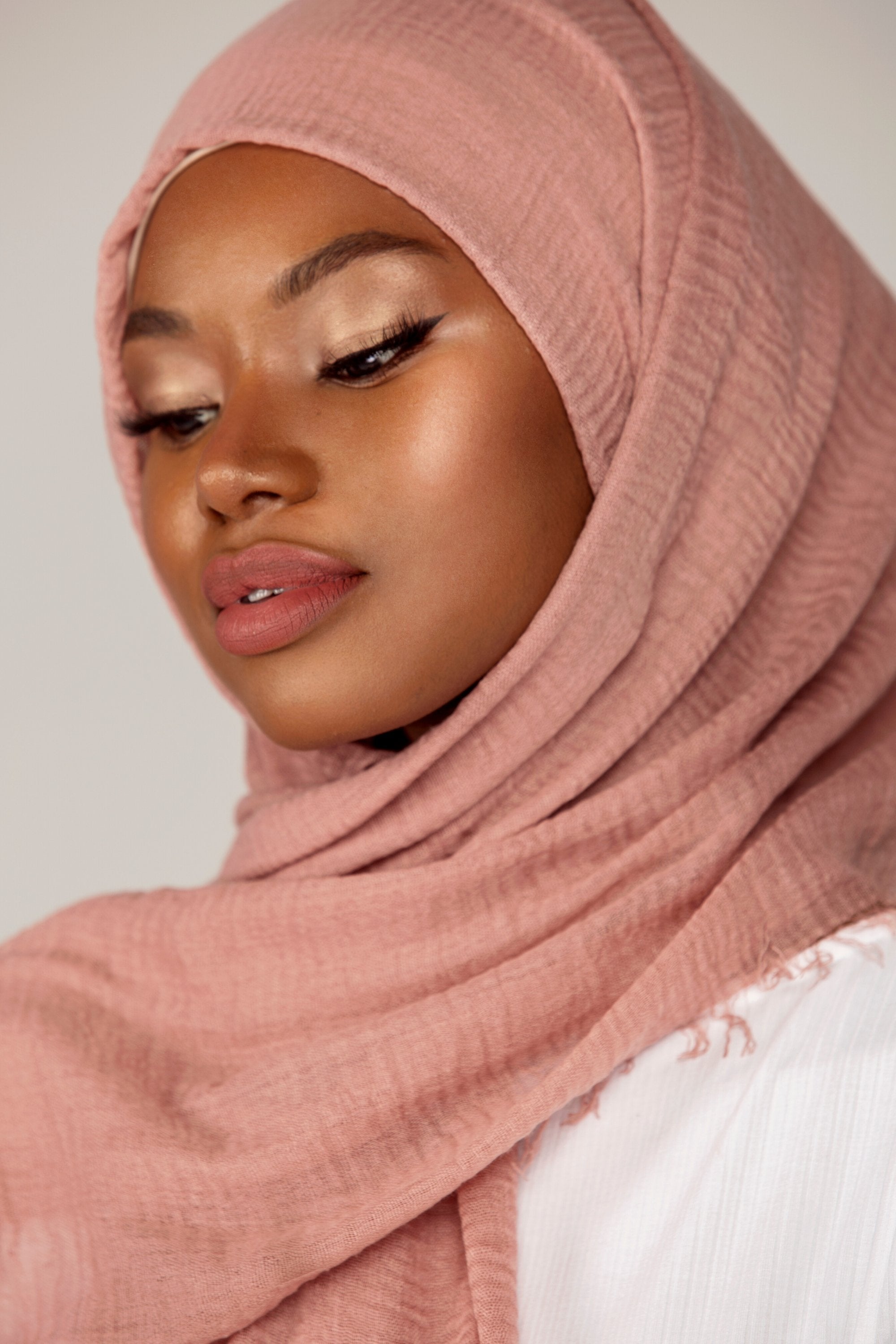 Everyday Crinkle Hijab - Rose Dawn saigonodysseyhotel 
