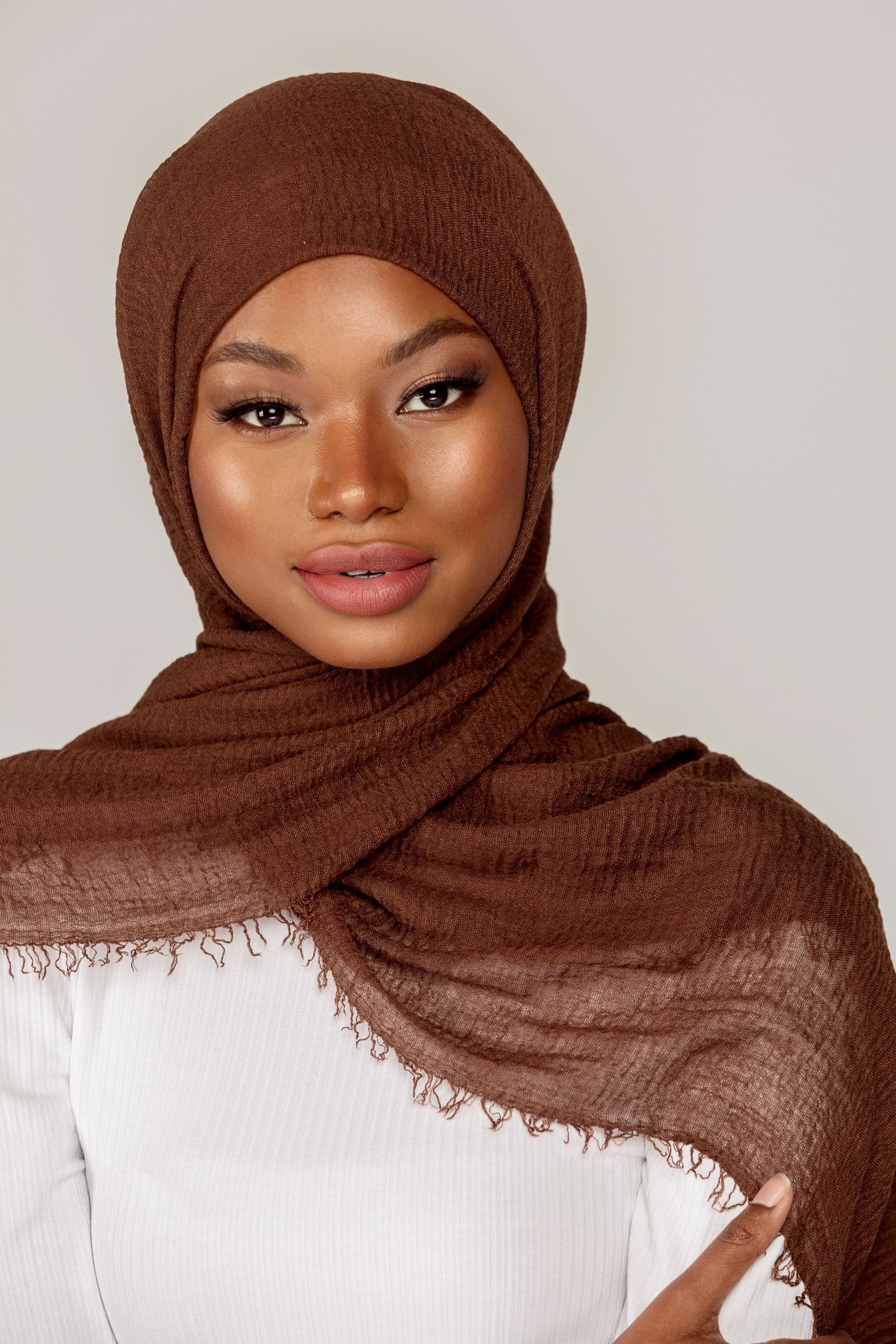 Everyday Crinkle Hijab - Sepia Veiled Collection