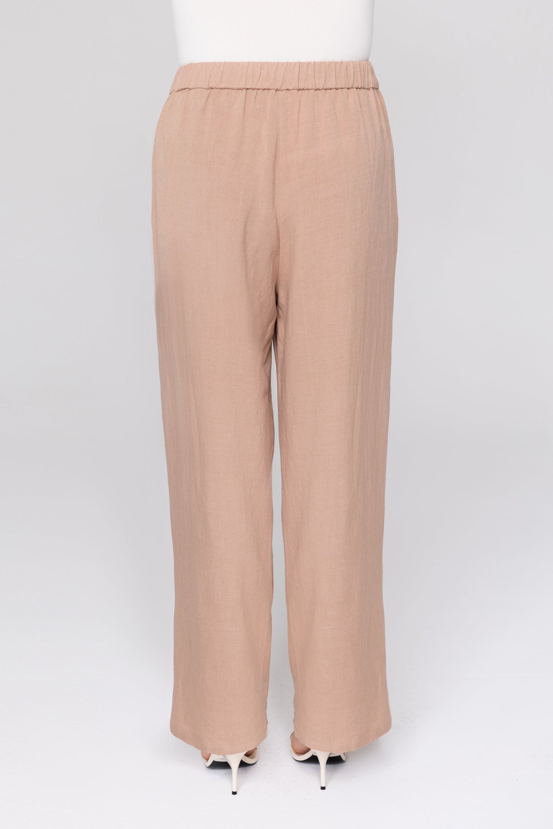 Gemma Linen Wide Leg Pants - Dusty Pink epschoolboard 