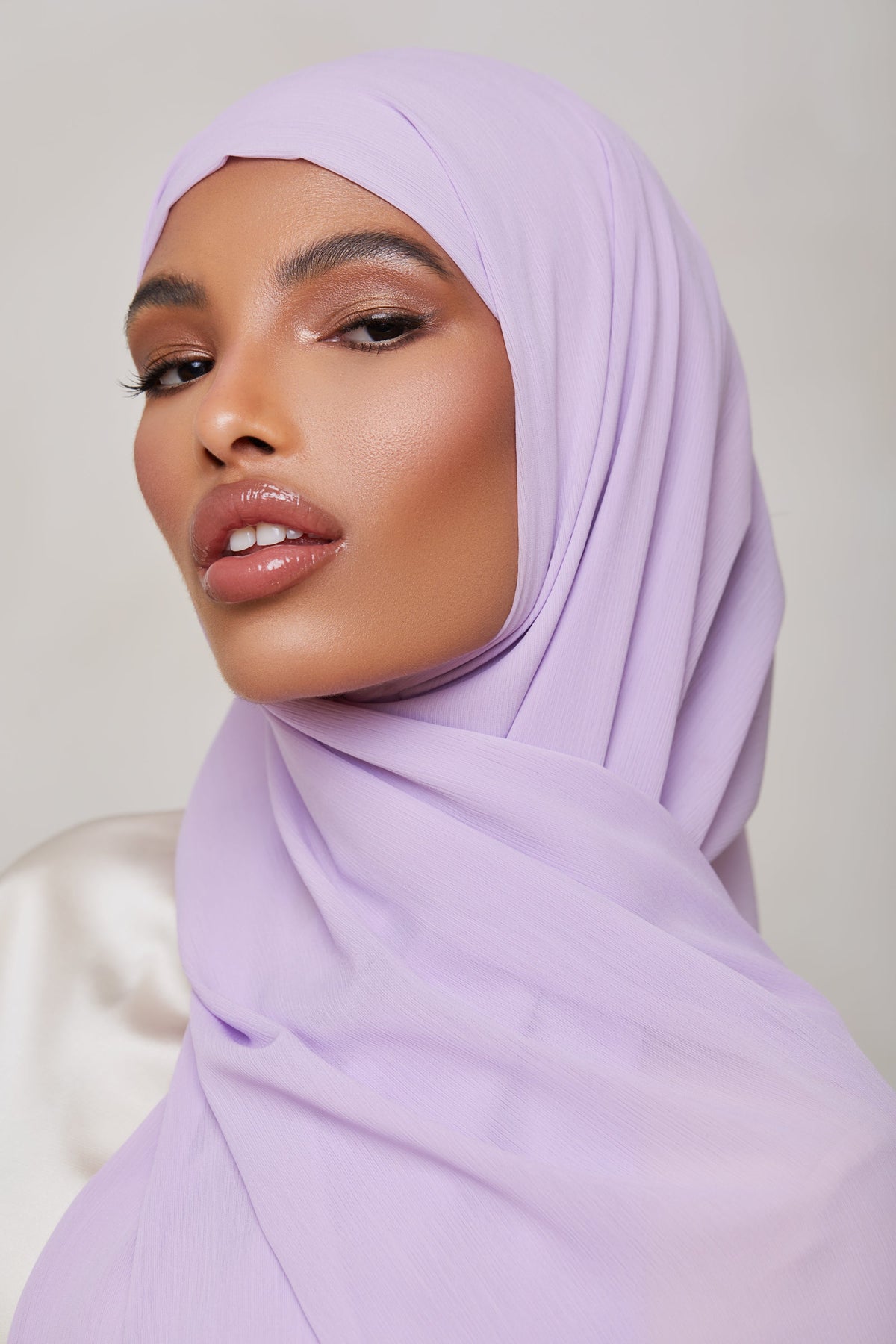 Georgette Crepe Hijab - Lilac Glaze saigonodysseyhotel 