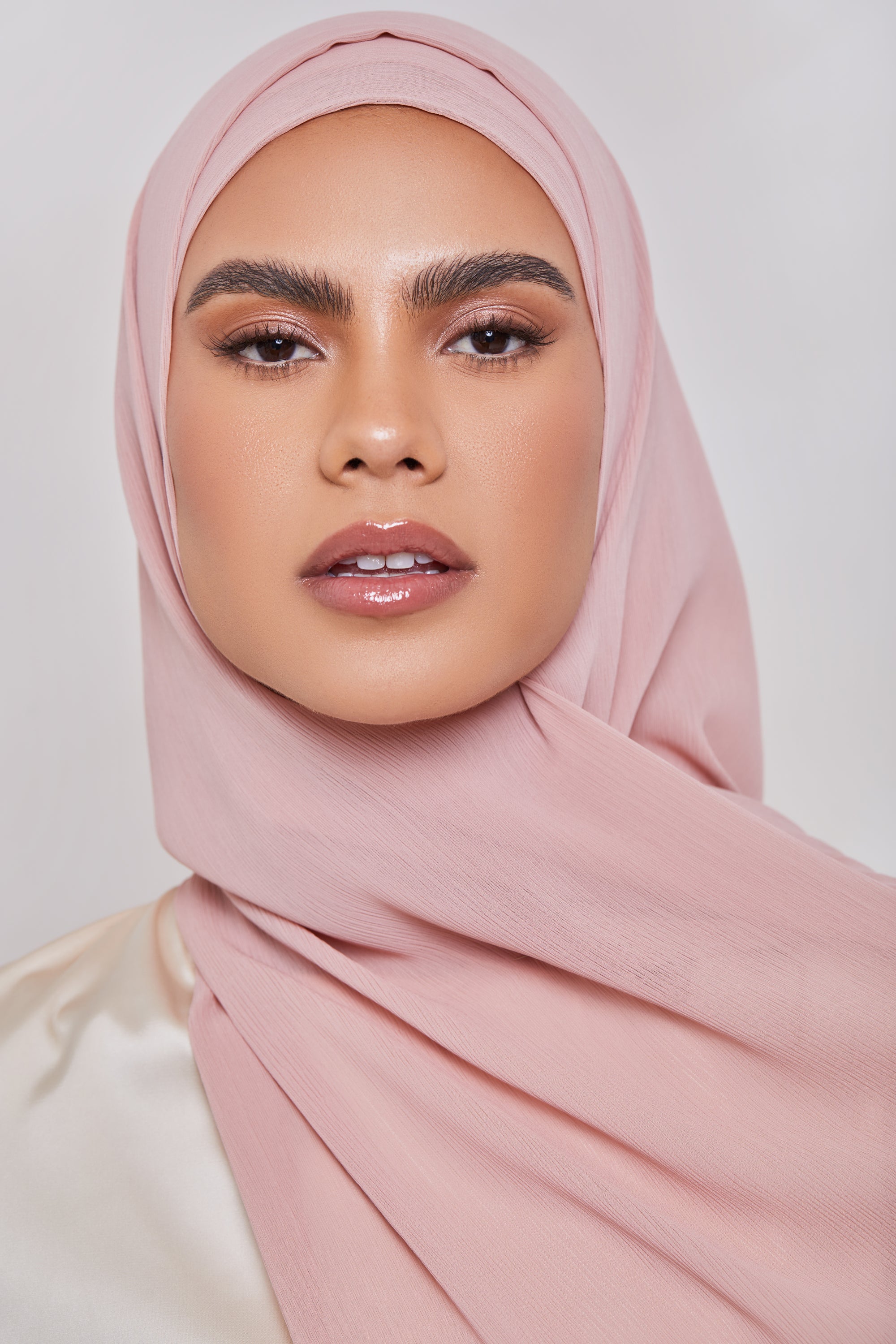 Georgette Crepe Hijab - Lychee Veiled Collection