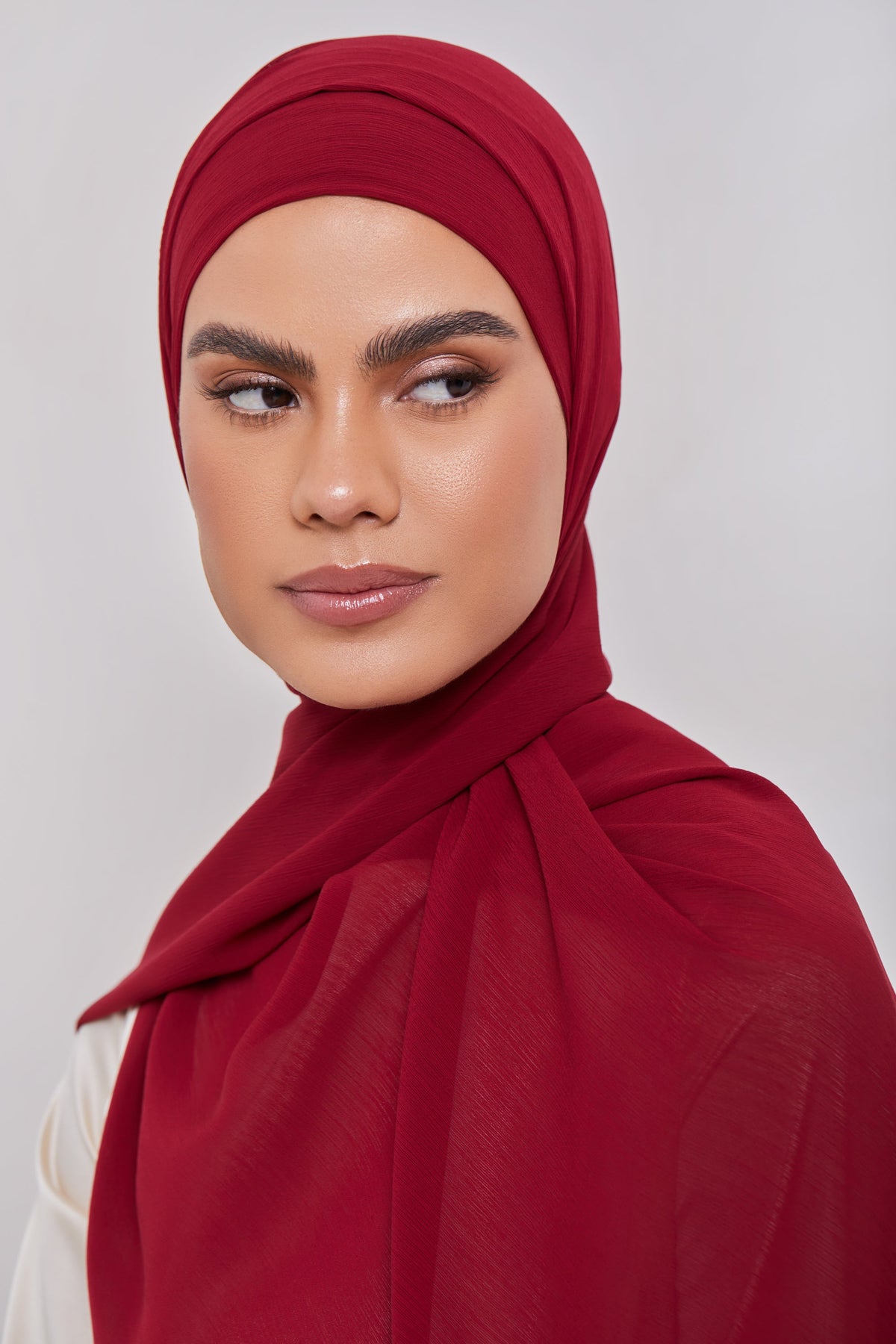 Georgette Crepe Hijab - Saffron saigonodysseyhotel 
