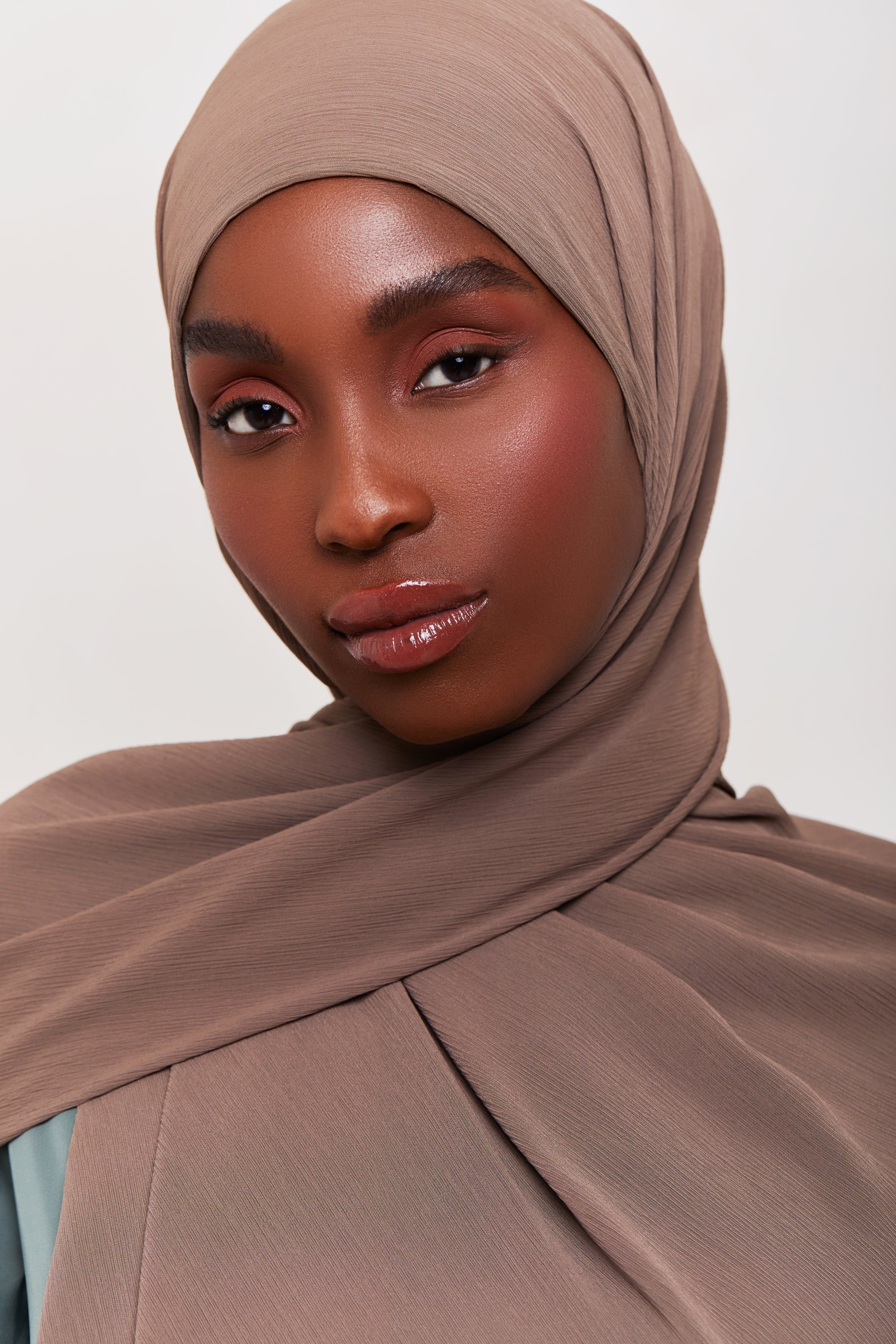 Georgette Crepe Hijab - Truffle Veiled Collection