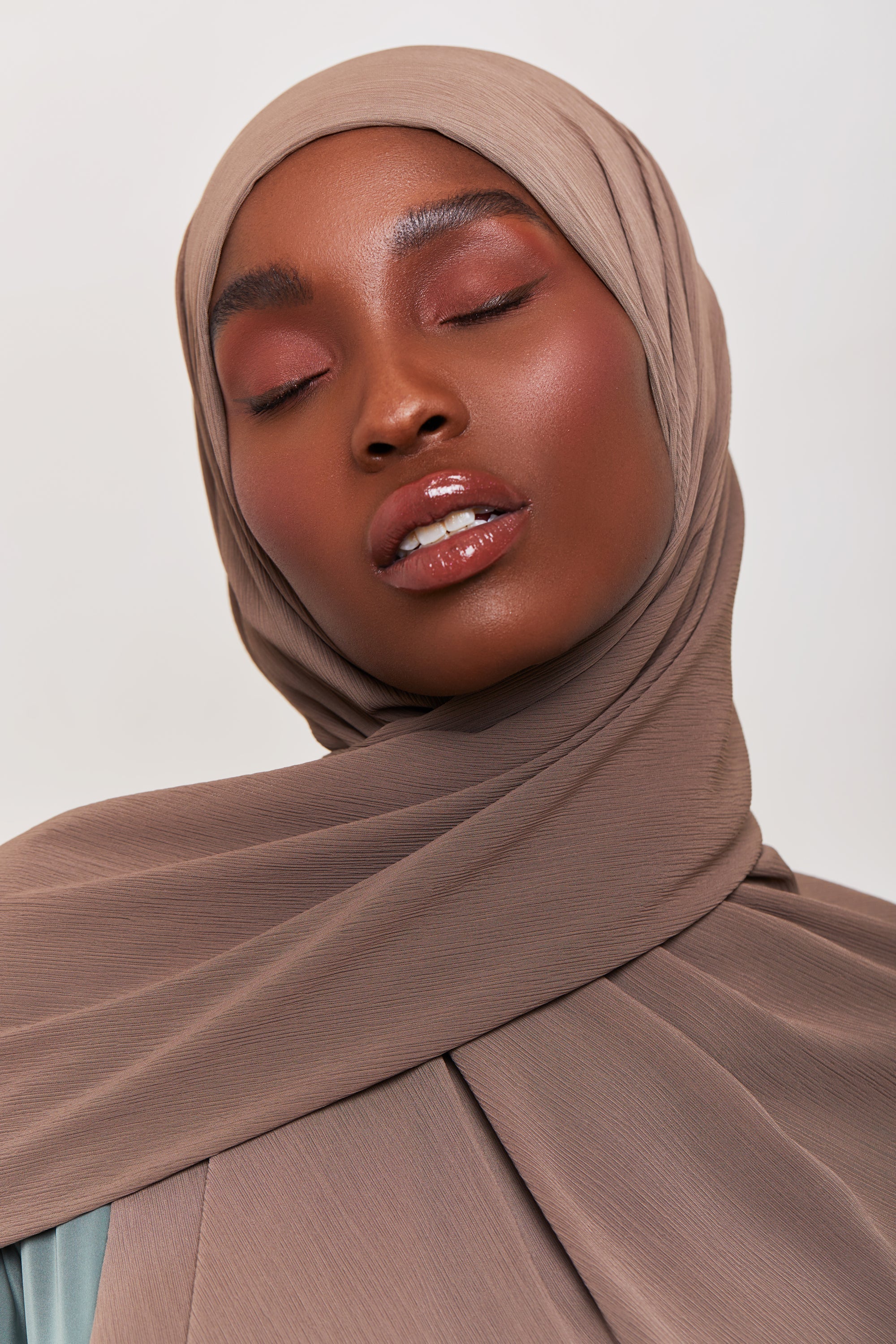 Georgette Crepe Hijab - Truffle Veiled Collection