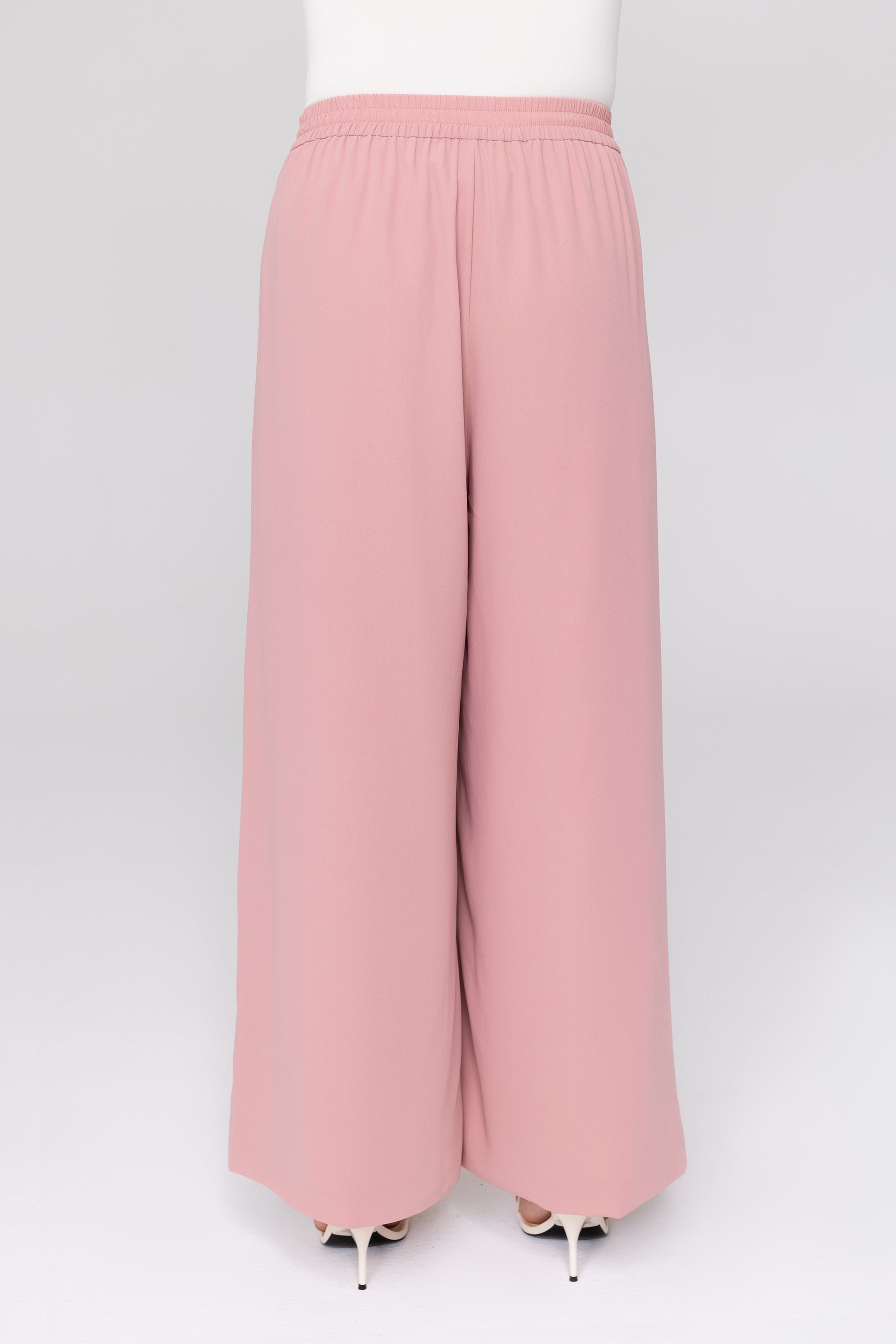 Hena Wide Leg Pants - Dusty Pink Veiled 