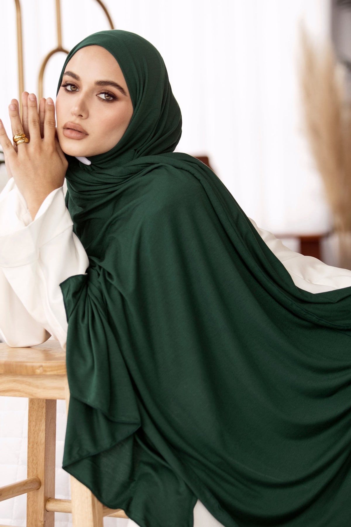 Luxury Jersey Hijab - Dark Emerald epschoolboard 