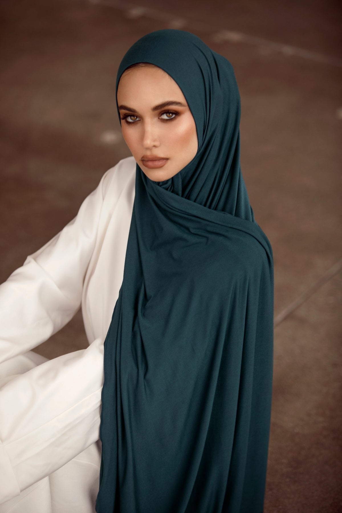 Luxury Jersey Hijab - Deep Teal epschoolboard 