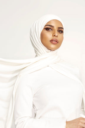 Luxury Jersey Hijab - Ivory epschoolboard 
