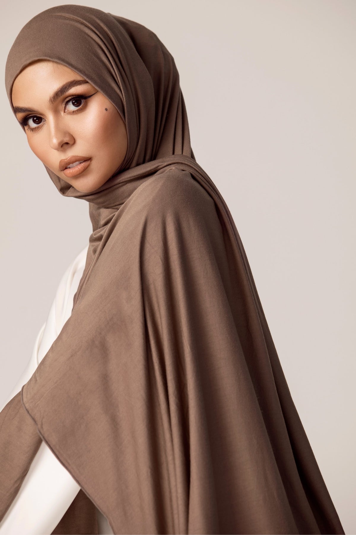 Luxury Jersey Hijab - Taupe epschoolboard 