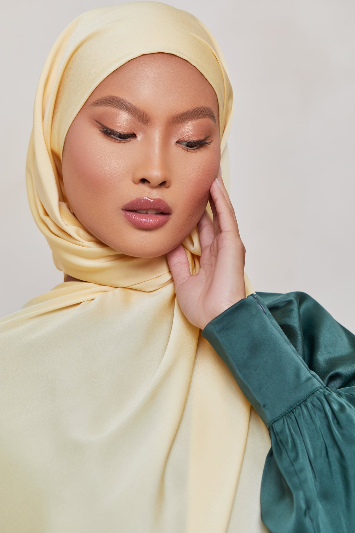 MATTE Satin Hijab - Mellow Yellow epschoolboard 
