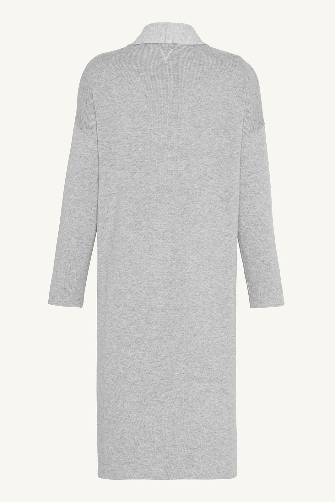 Merino Wool Reversible Knit Cardigan - Grey Clothing epschoolboard 