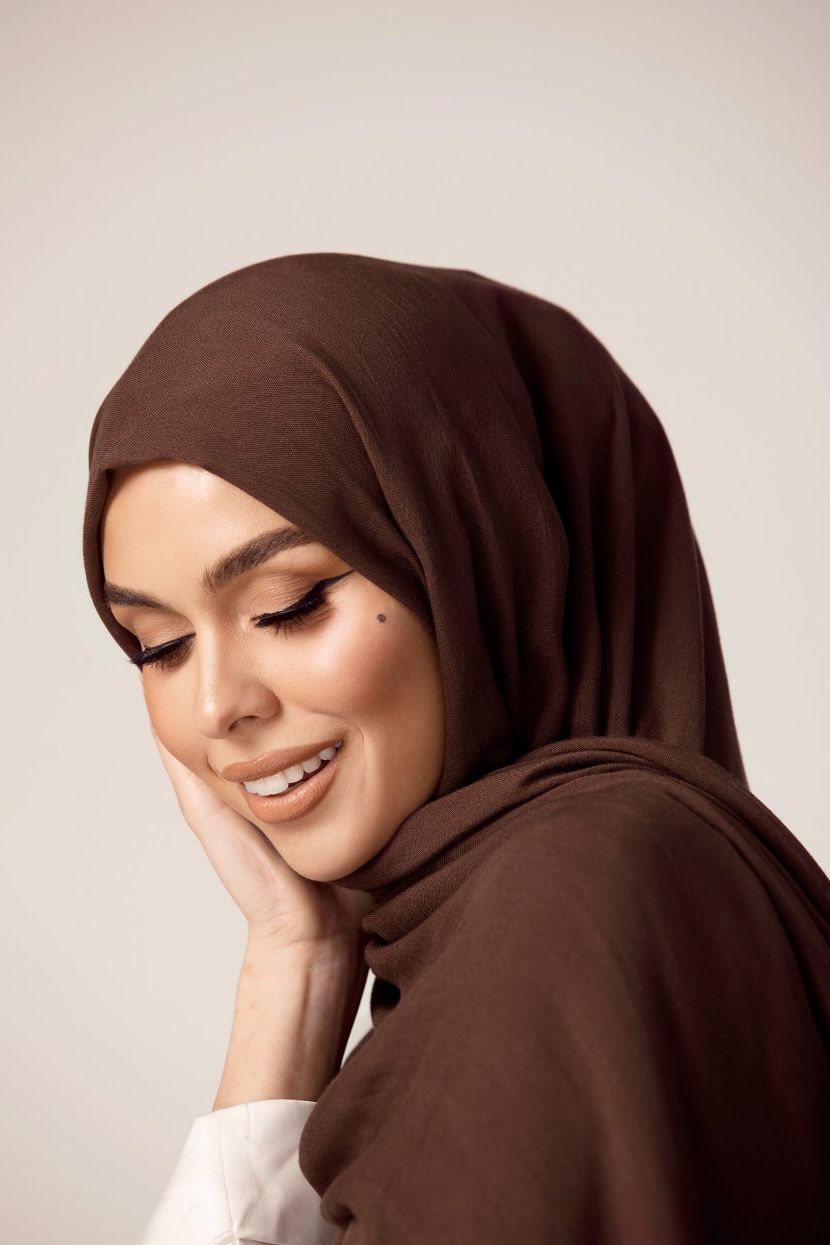 Premium Modal Hijab - Brown Stone epschoolboard 