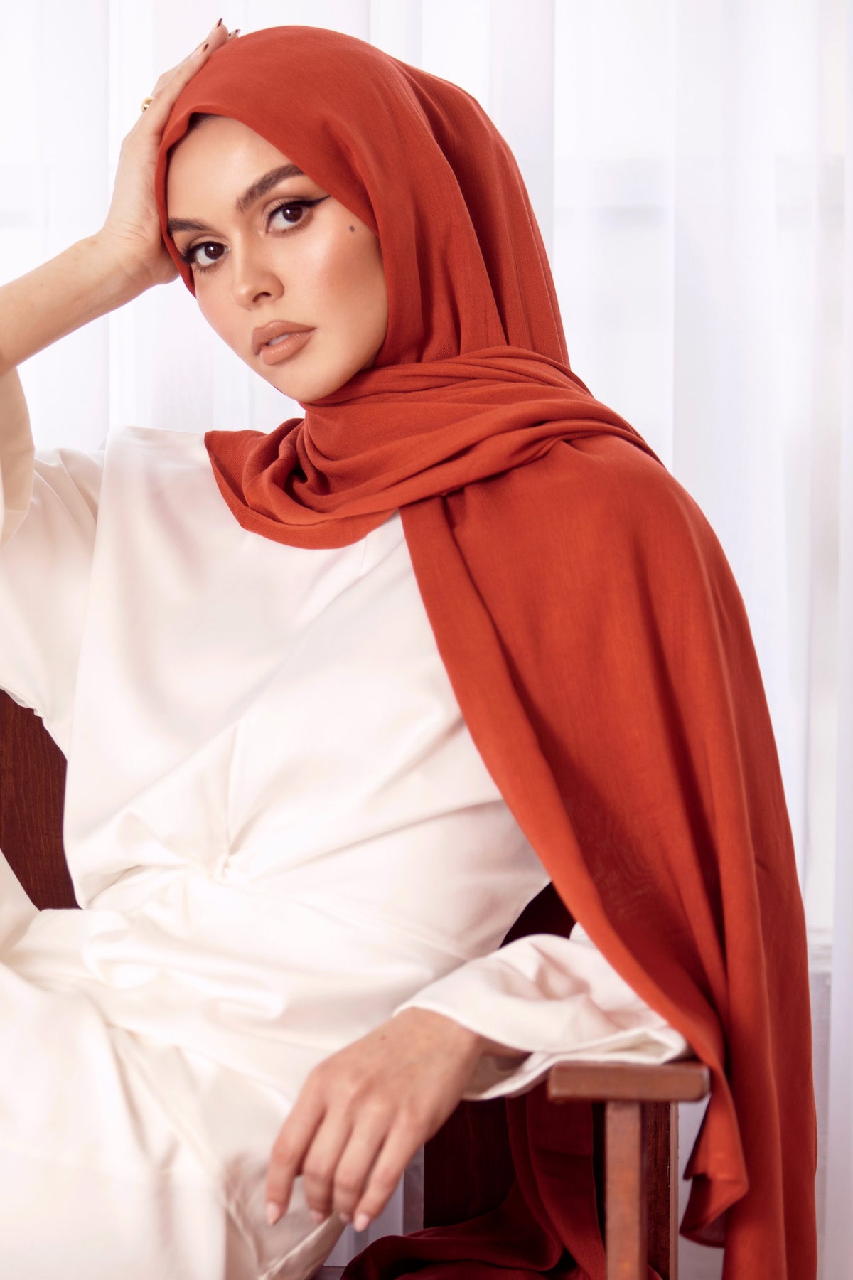 Premium Modal Hijab - Sunset Orange epschoolboard 