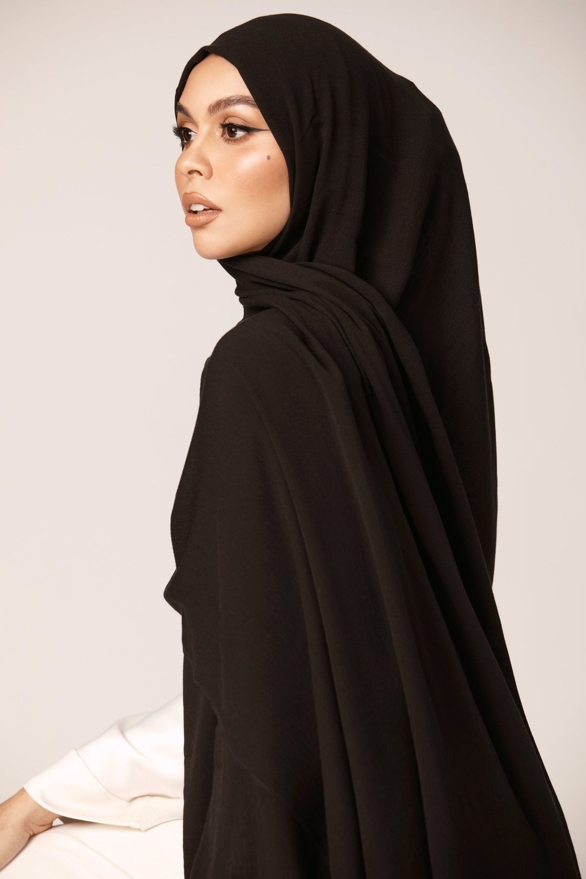 Premium Rayon Hijab - Black epschoolboard 