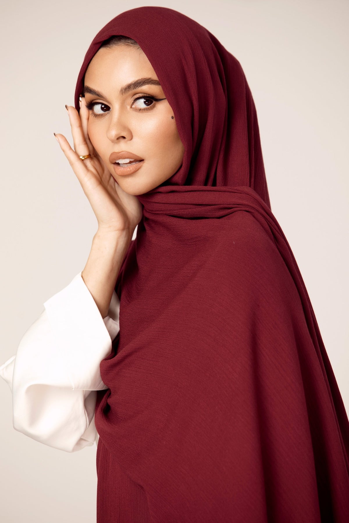 Premium Rayon Hijab - Burgundy epschoolboard 