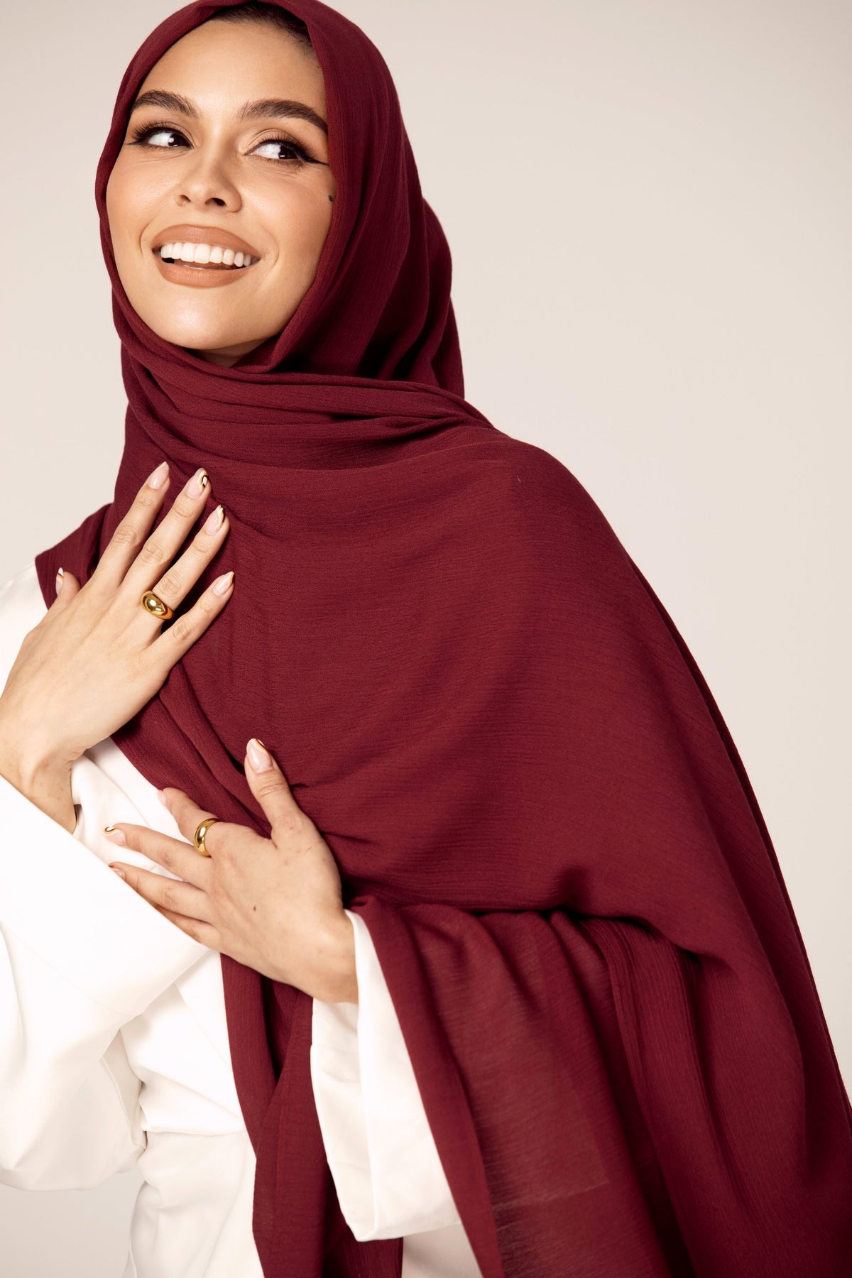 Premium Rayon Hijab - Burgundy epschoolboard 