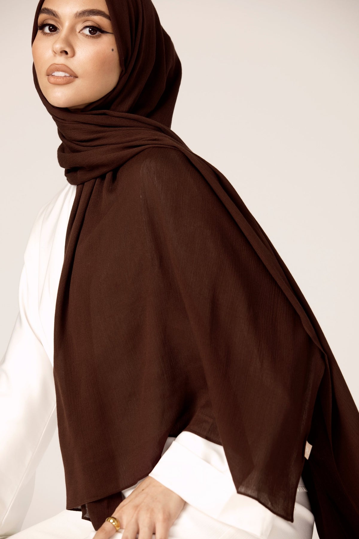 Premium Rayon Hijab - Dark Brown epschoolboard 