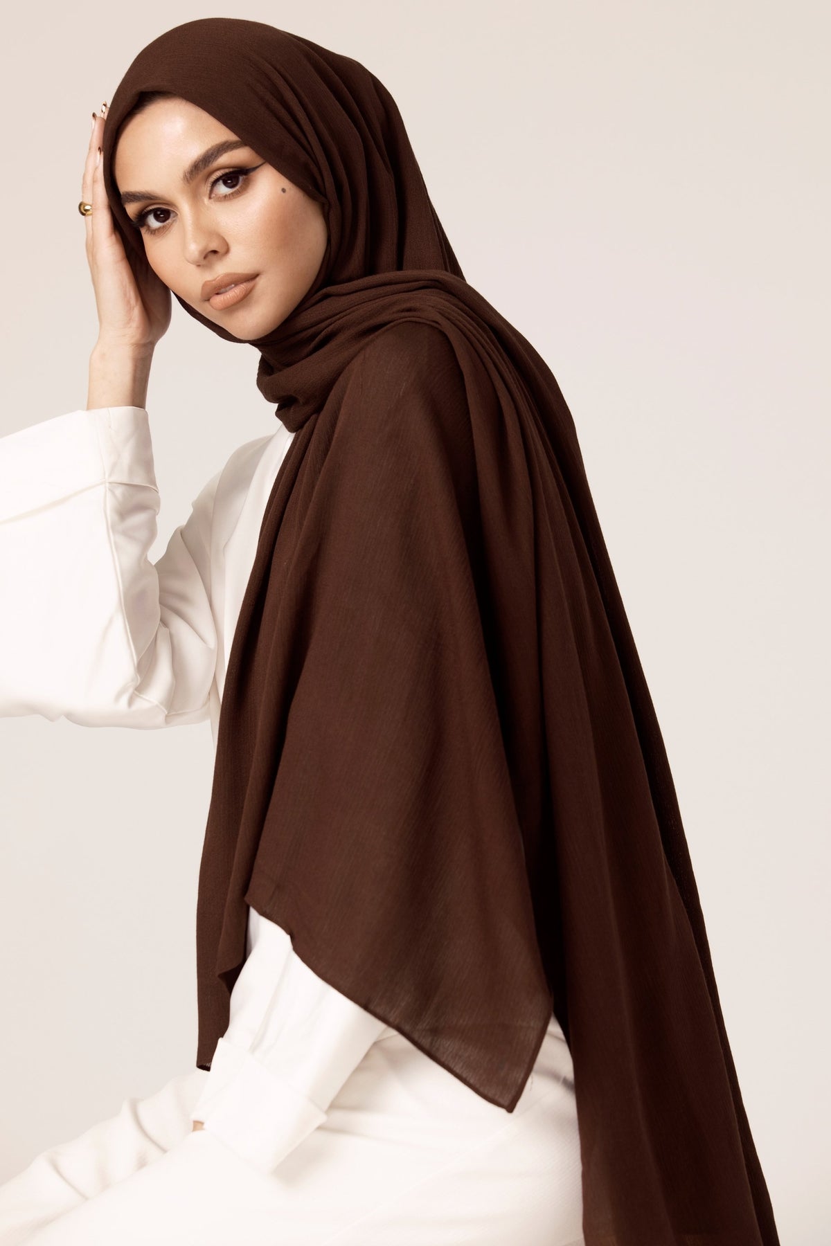Premium Rayon Hijab - Dark Brown epschoolboard 