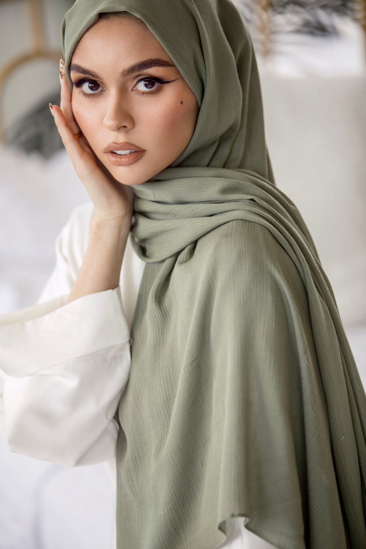 Premium Rayon Hijab - Gardenia Green epschoolboard 