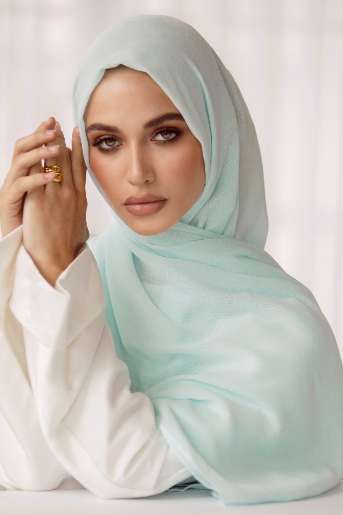 Premium Rayon Hijab - Light Aqua epschoolboard 