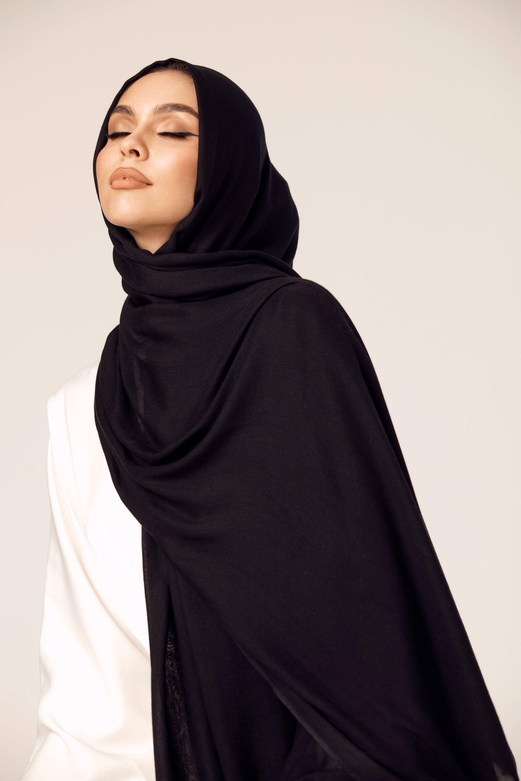 Premium Woven ECOVERO™ Hijab - Black epschoolboard 