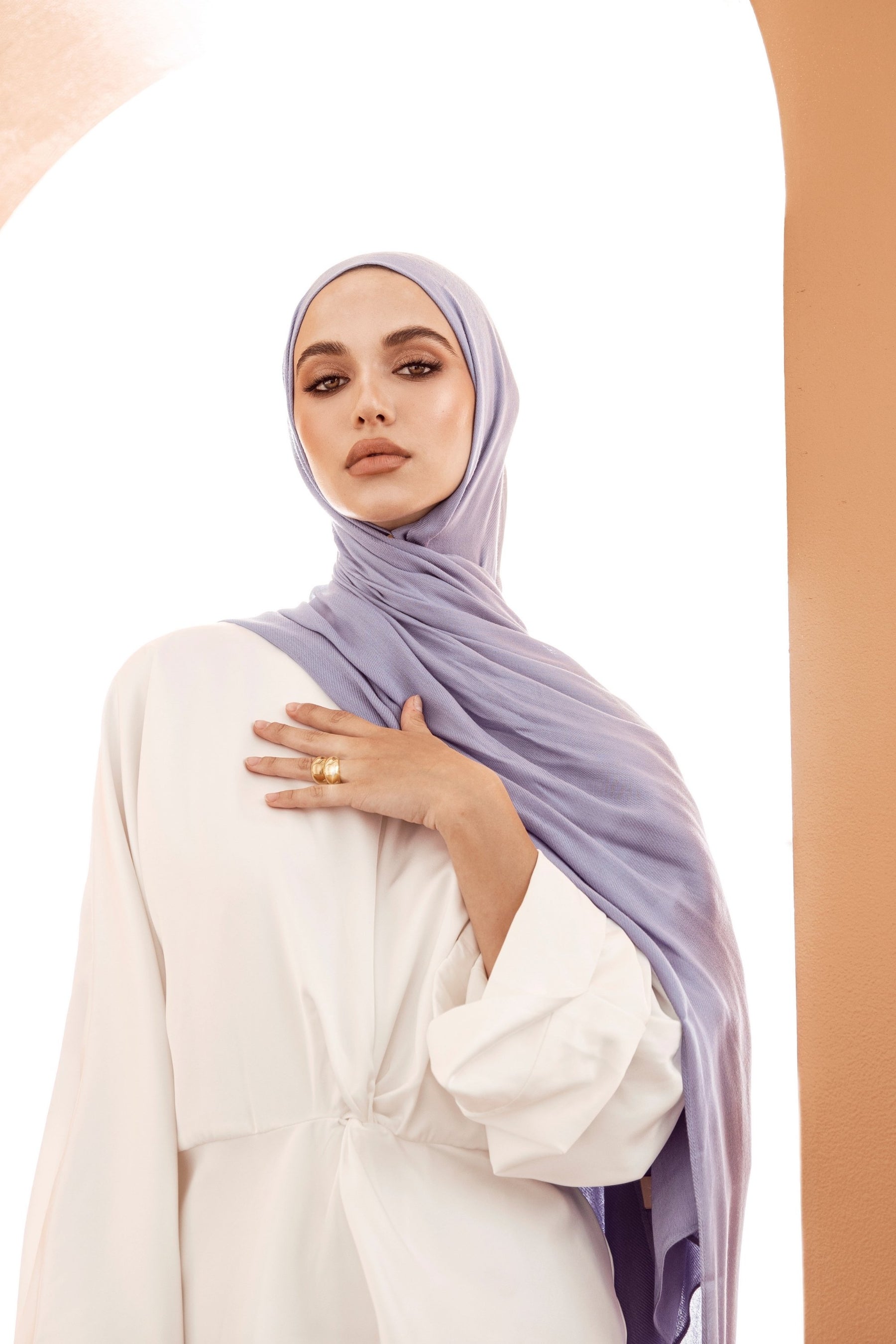 Premium Woven ECOVERO™ Hijab - Lavender Blue epschoolboard 