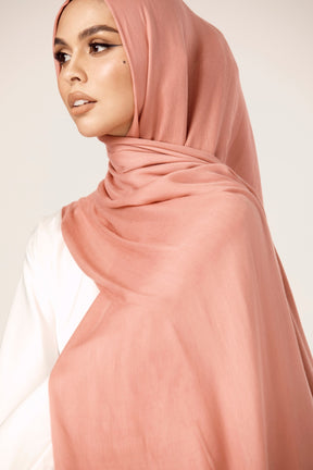 Premium Woven ECOVERO™ Hijab - Rose Peach epschoolboard 