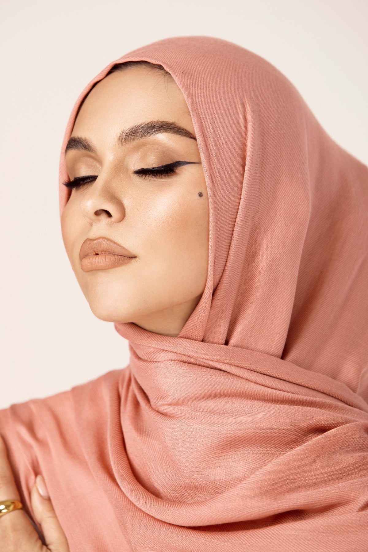 Premium Woven ECOVERO™ Hijab - Rose Peach epschoolboard 