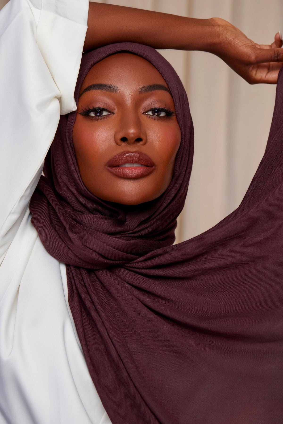 Premium Woven ECOVERO™ Hijab - Rum Raisin saigonodysseyhotel 