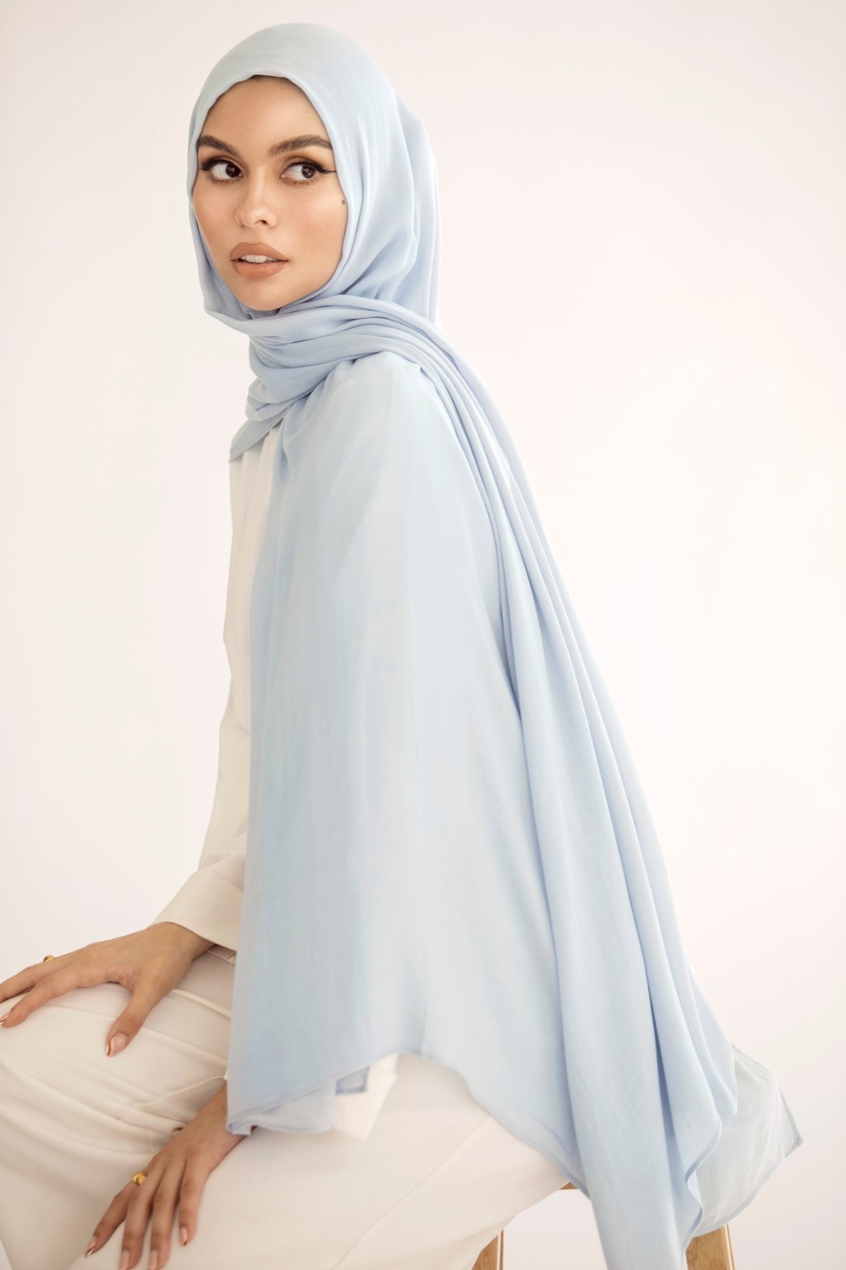 Premium Woven ECOVERO™ Hijab - Serenity Blue epschoolboard 