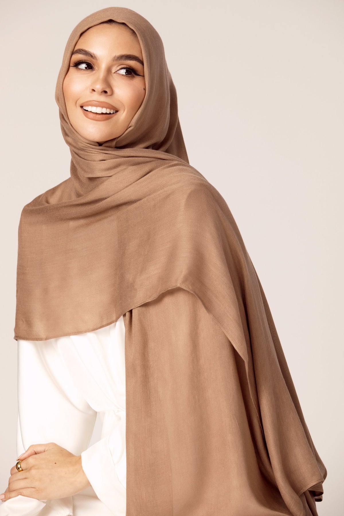Premium Woven ECOVERO™ Hijab - Stone saigonodysseyhotel 