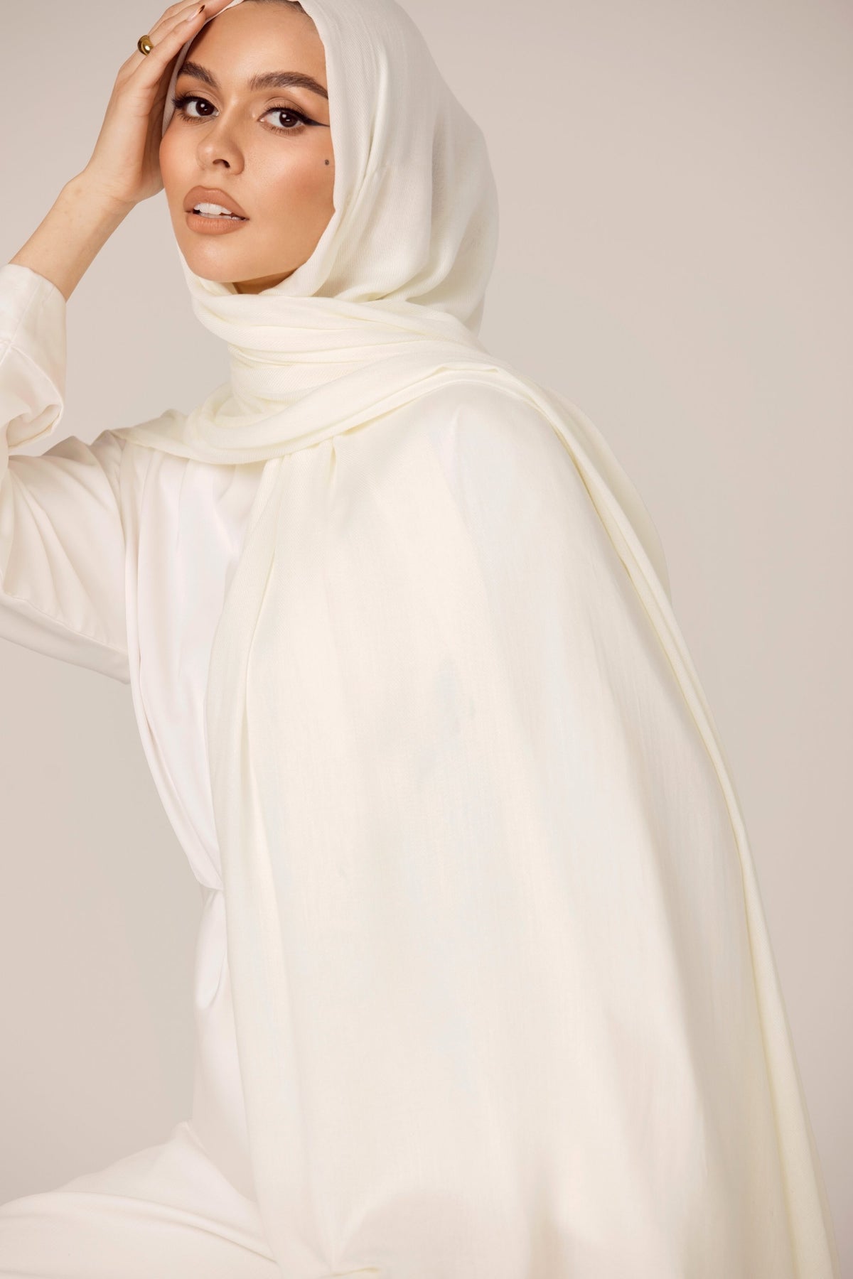Premium Woven ECOVERO™ Hijab - Sugar Cookie saigonodysseyhotel 