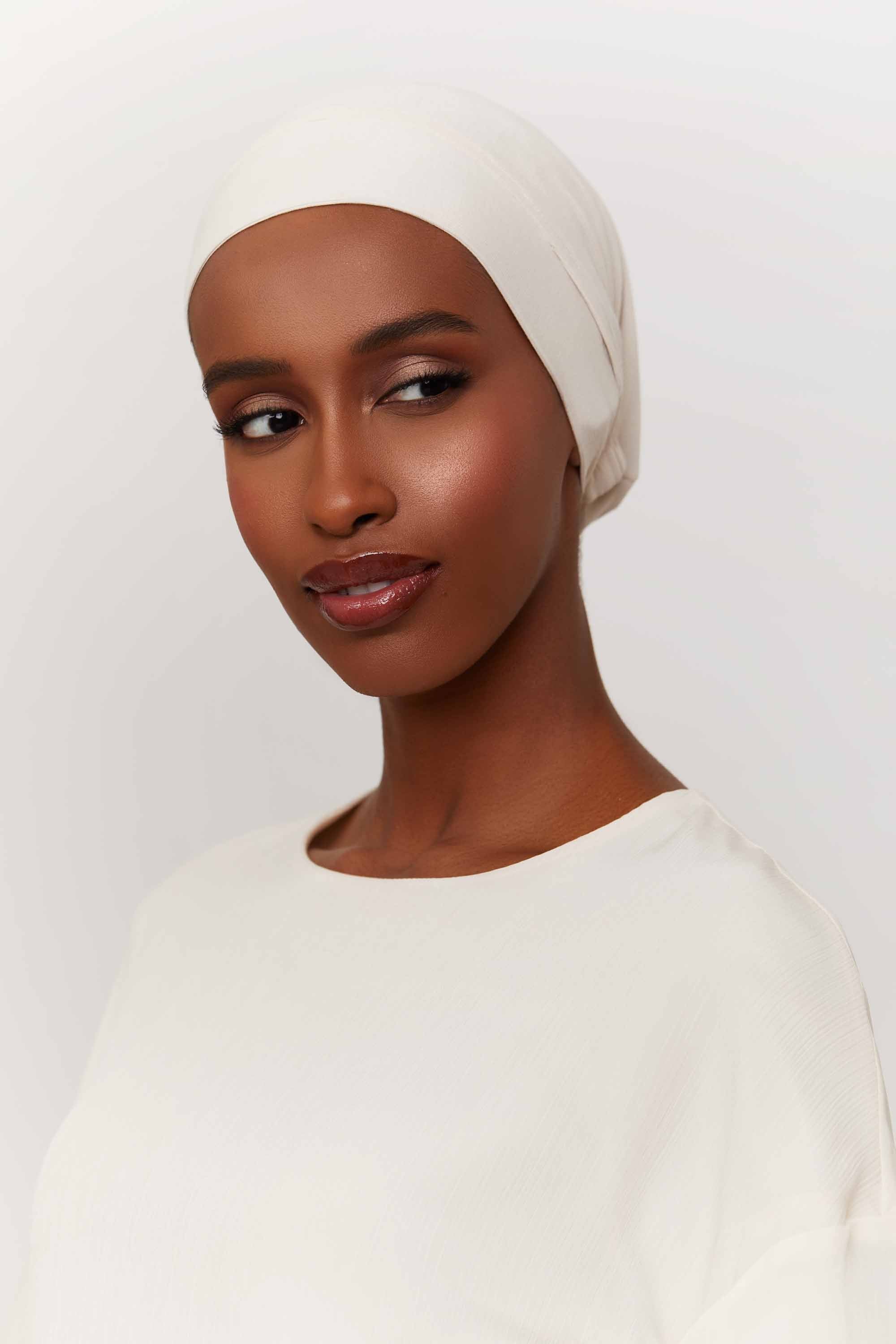 Ribbed Tie Back Undercap - Stone Extra Small Accessories Veiled