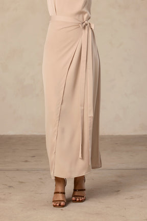 Sadia Sleeveless Maxi Dress & Skirt Set - Taupe saigonodysseyhotel 