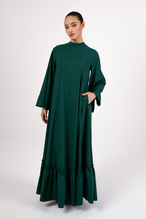 Safira Ruffle Hem Maxi Dress - Emerald epschoolboard 
