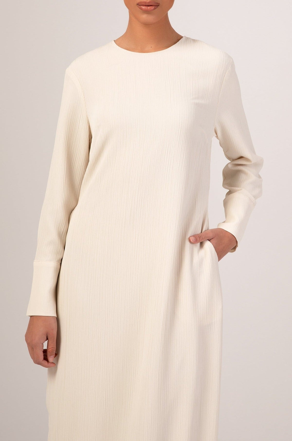 Sajda Textured Maxi Dress - Off White saigonodysseyhotel 