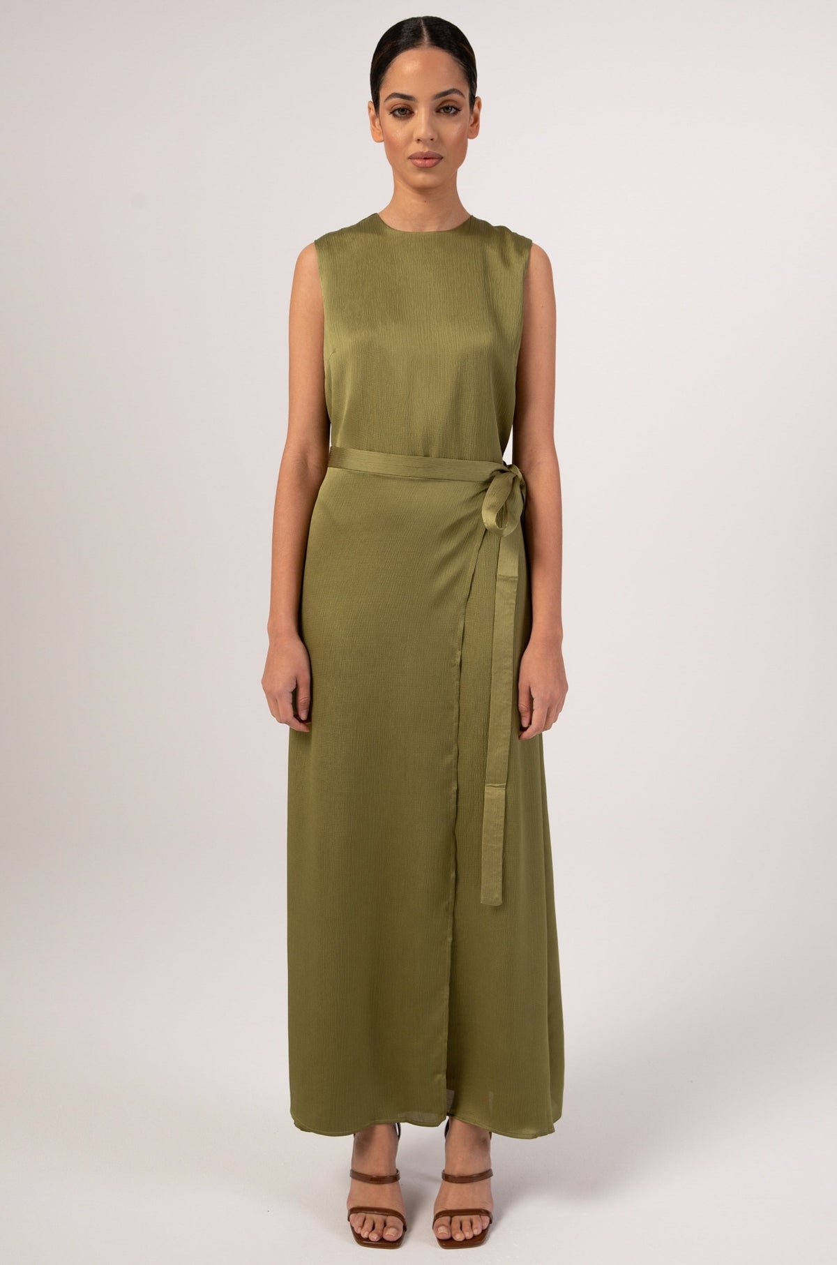 Salma Sleeveless Maxi Dress & Skirt Set - Avocado saigonodysseyhotel 