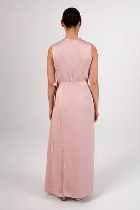 Salma Sleeveless Maxi Dress & Skirt Set - Dusty Pink epschoolboard 