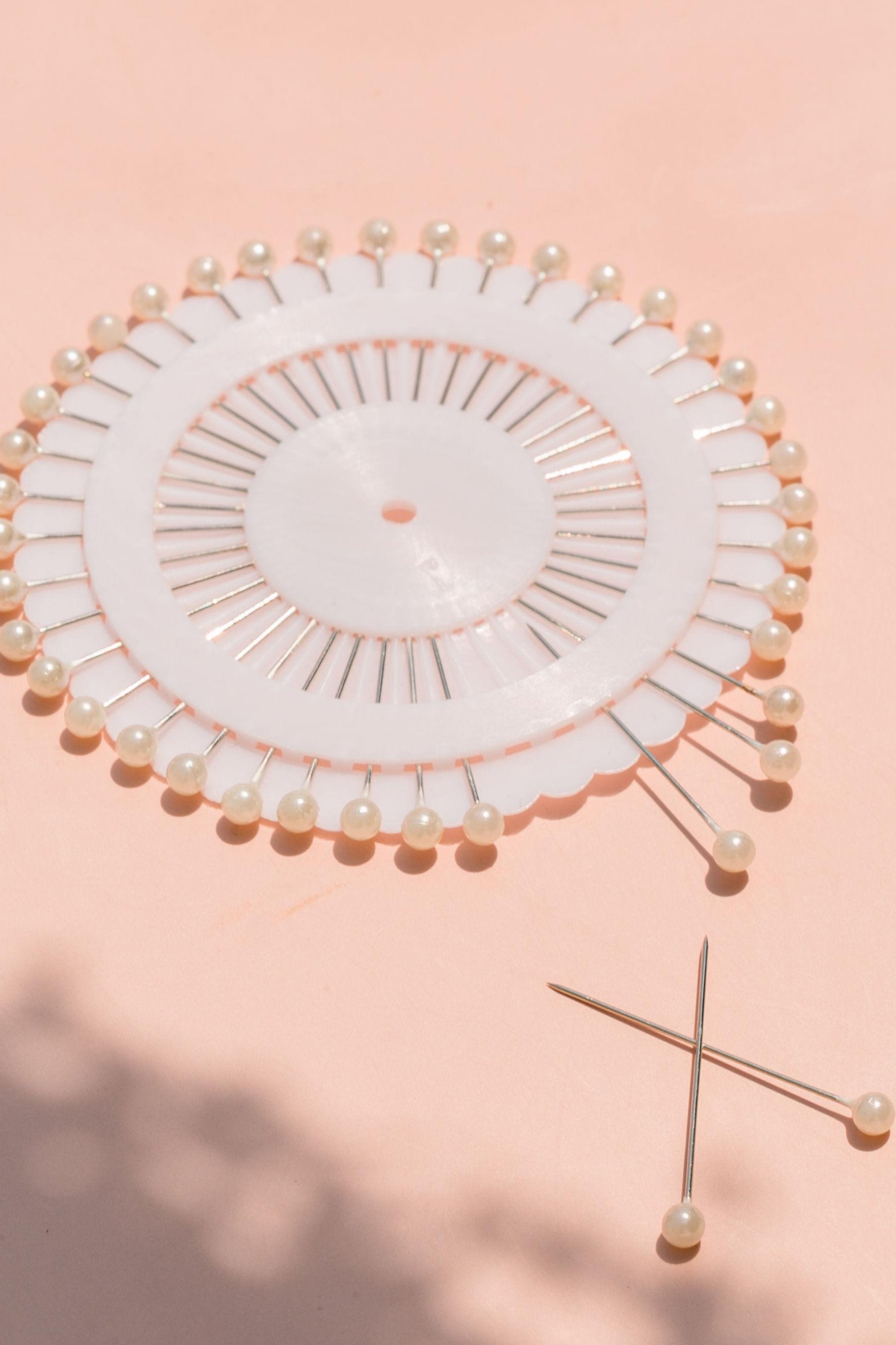 Straight Pins - White Hijab Pins Veiled Collection