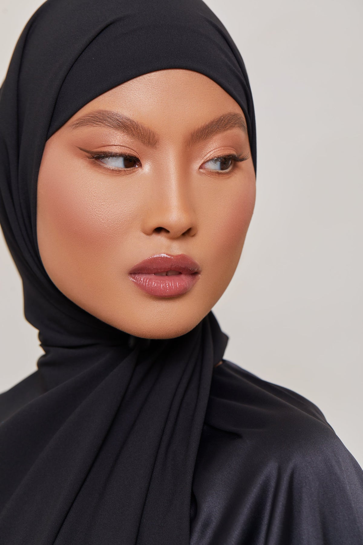 TEXTURE Classic Chiffon Hijab - Black epschoolboard 