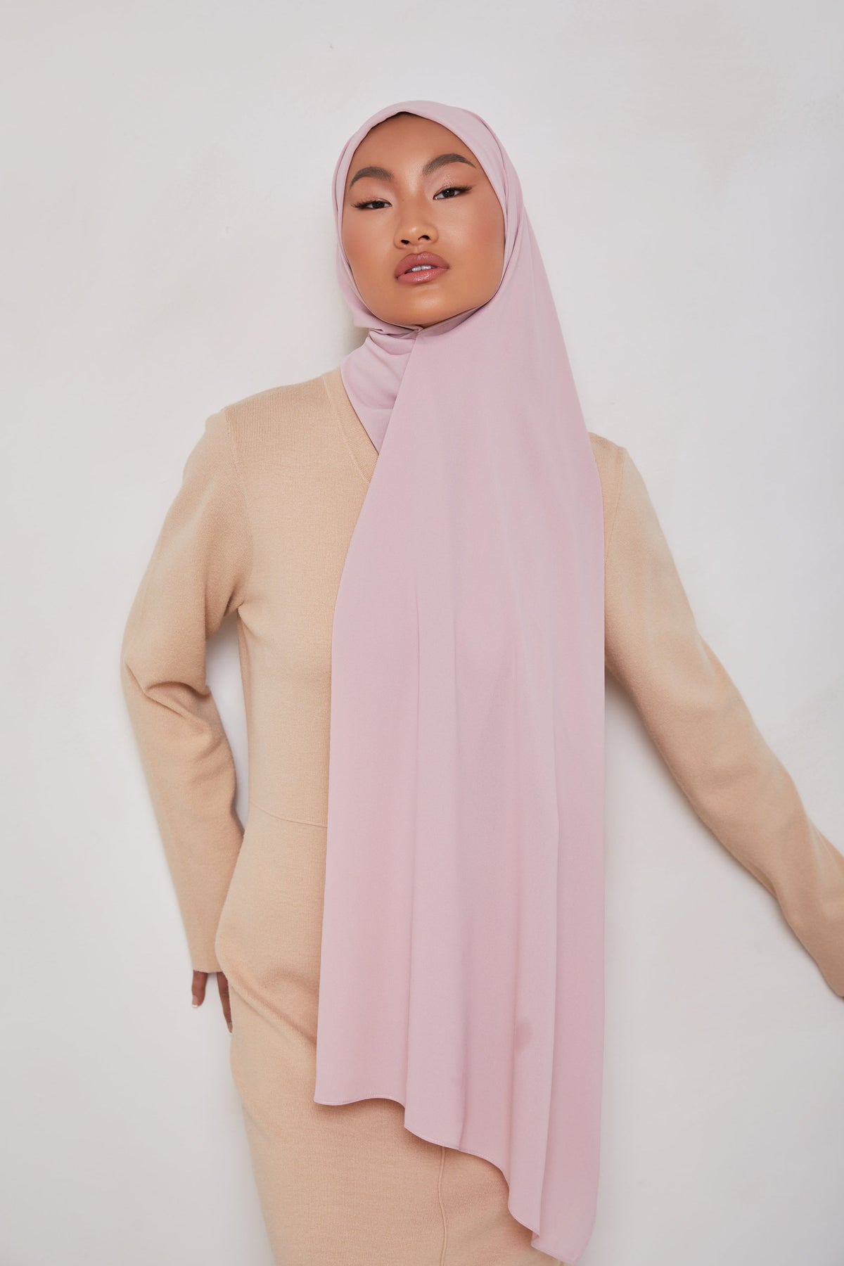TEXTURE Classic Chiffon Hijab - Faded Rose epschoolboard 