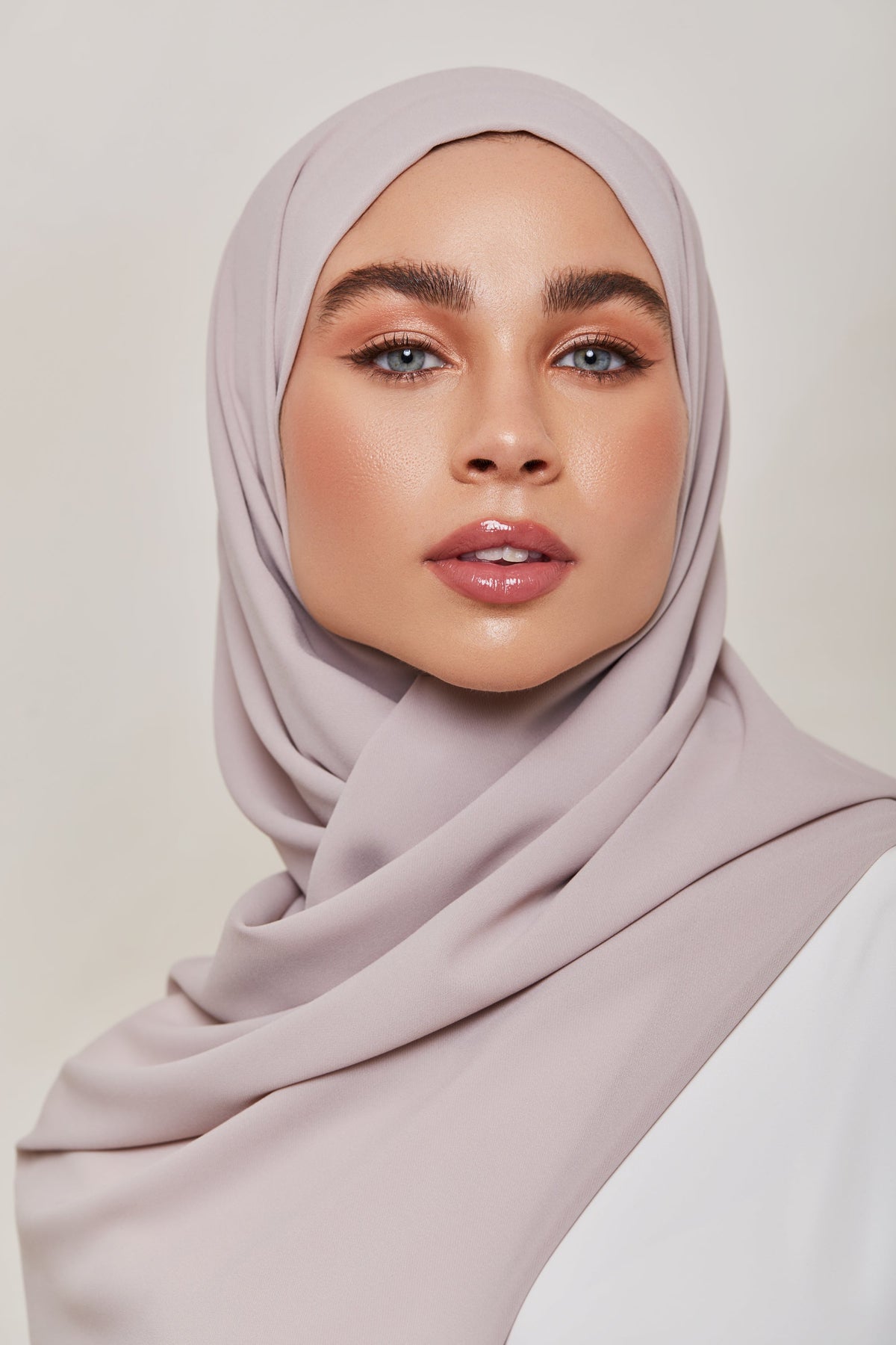 TEXTURE Classic Chiffon Hijab - Soft Grey epschoolboard 
