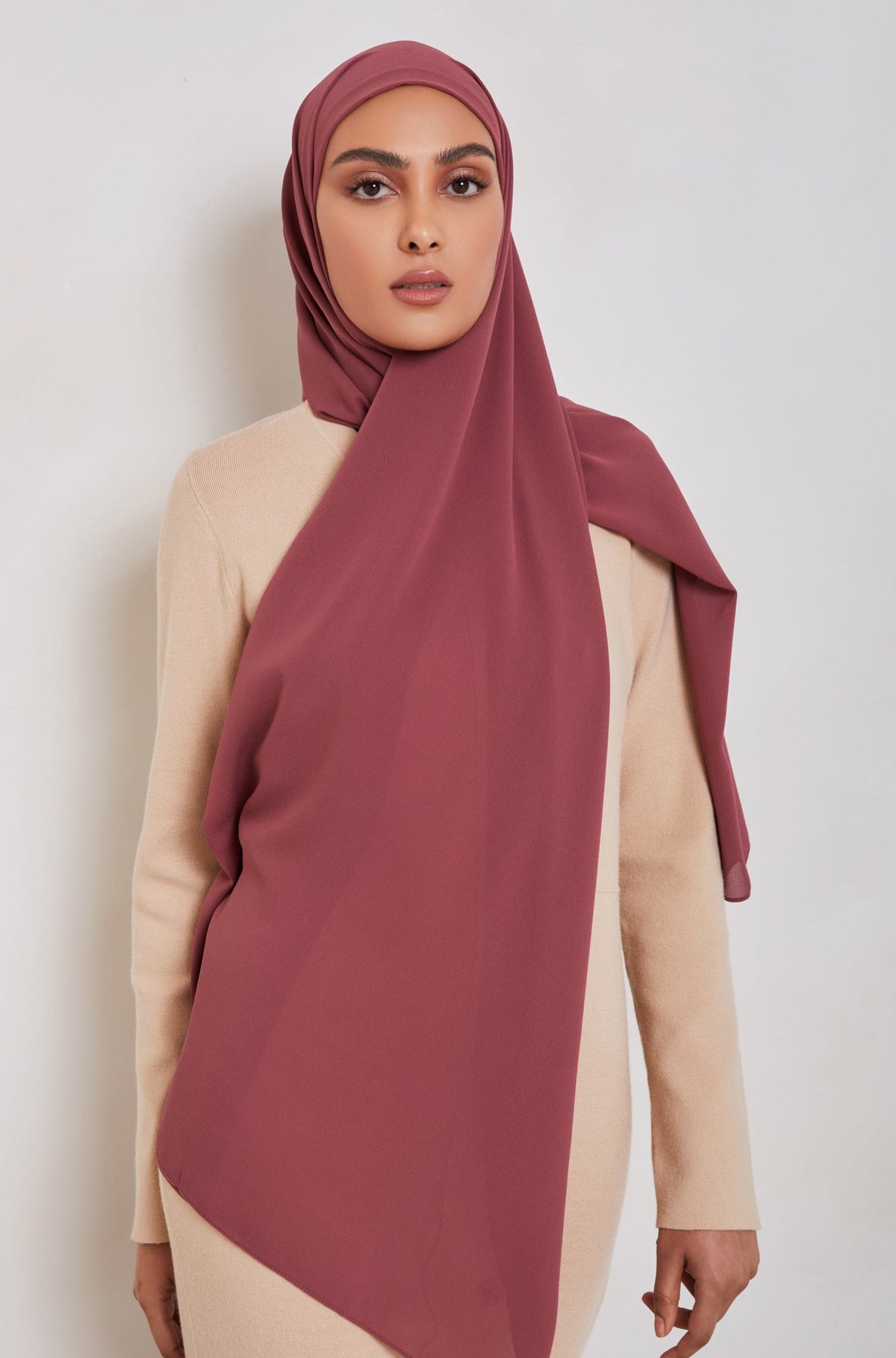 TEXTURE Everyday Chiffon Hijab - Moody Mauve epschoolboard 
