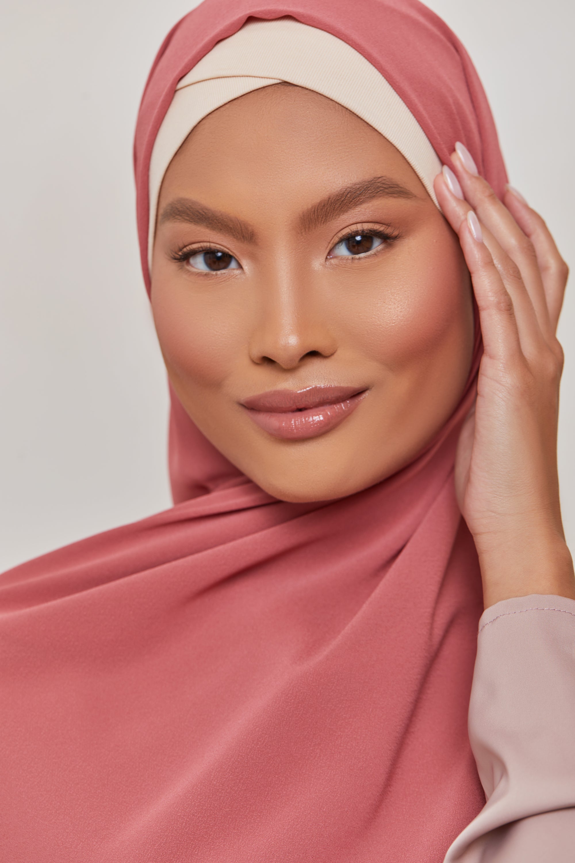 TEXTURE Everyday Chiffon Hijab - Naturally Blushed Veiled Collection