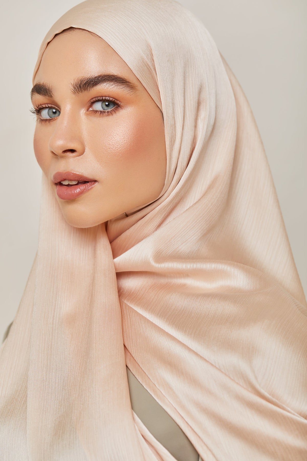 TEXTURE Satin Crepe Hijab - Cream Crepe epschoolboard 