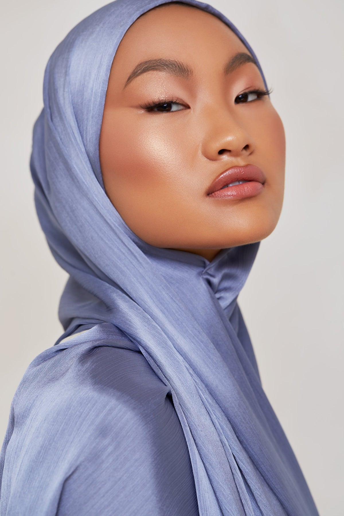 TEXTURE Satin Crepe Hijab - Denim Crepe epschoolboard 