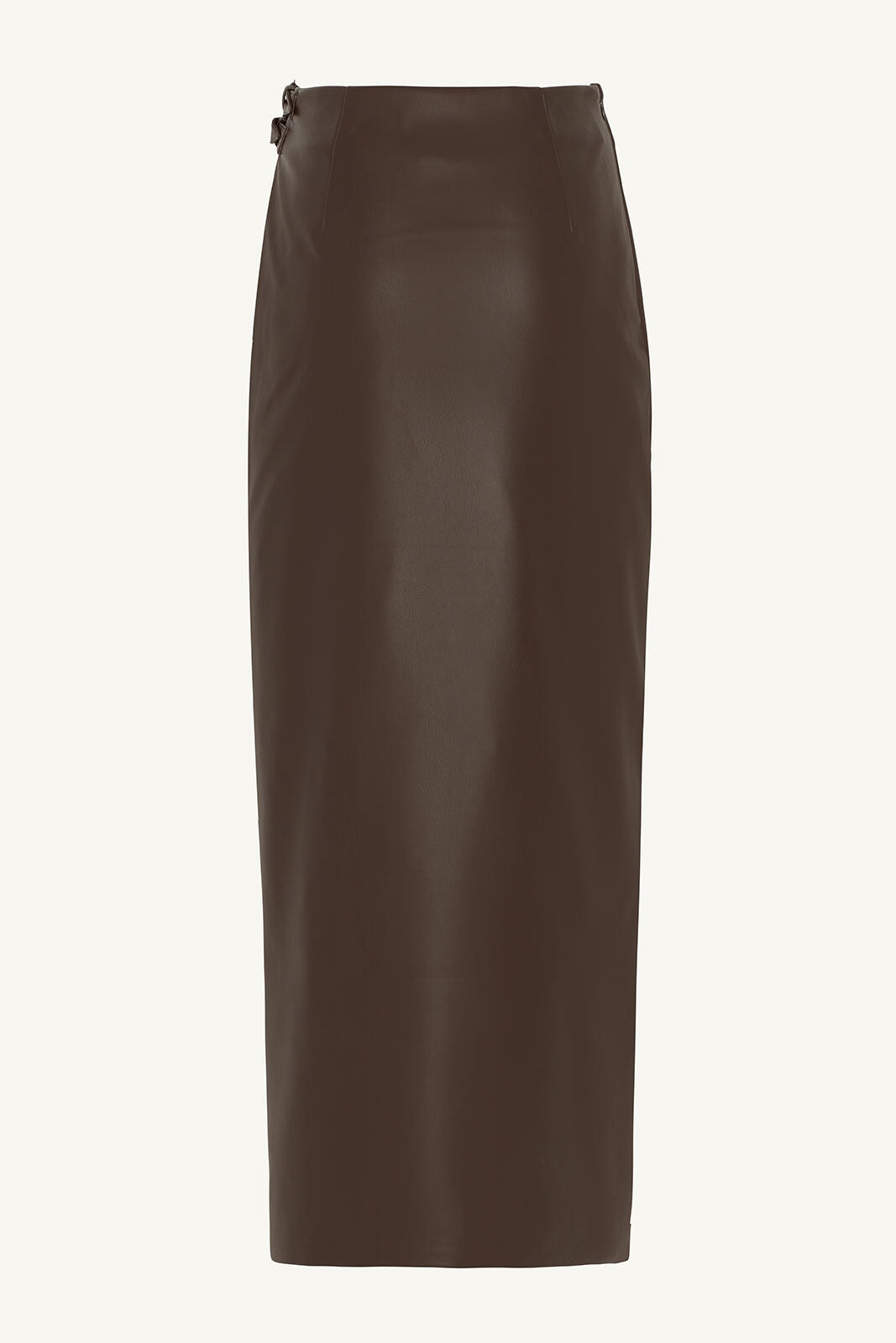 Vegan Leather Wrap Maxi Skirt - Java Clothing epschoolboard 