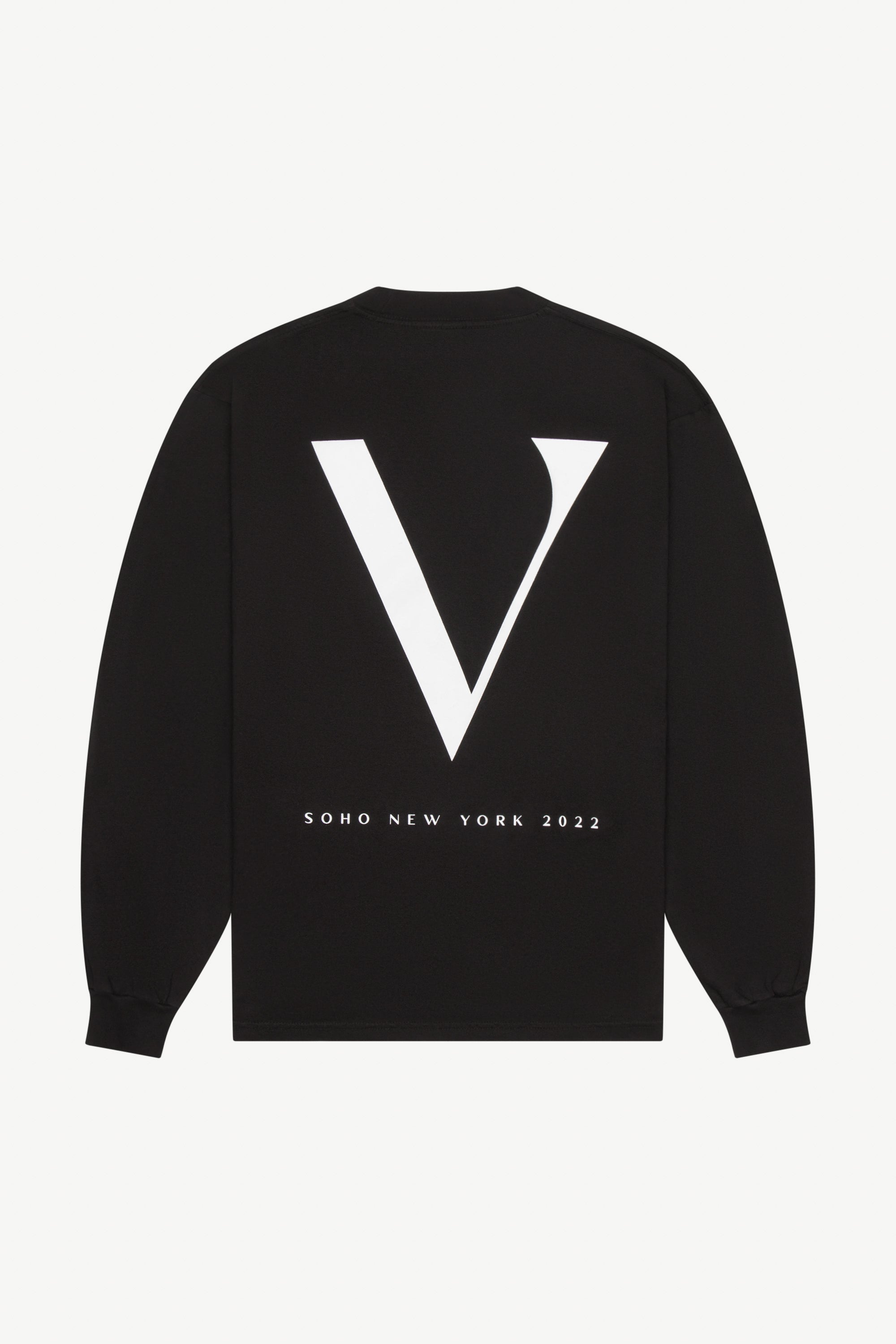 Veiled Merch Long Sleeve T Shirt - V Logo Black